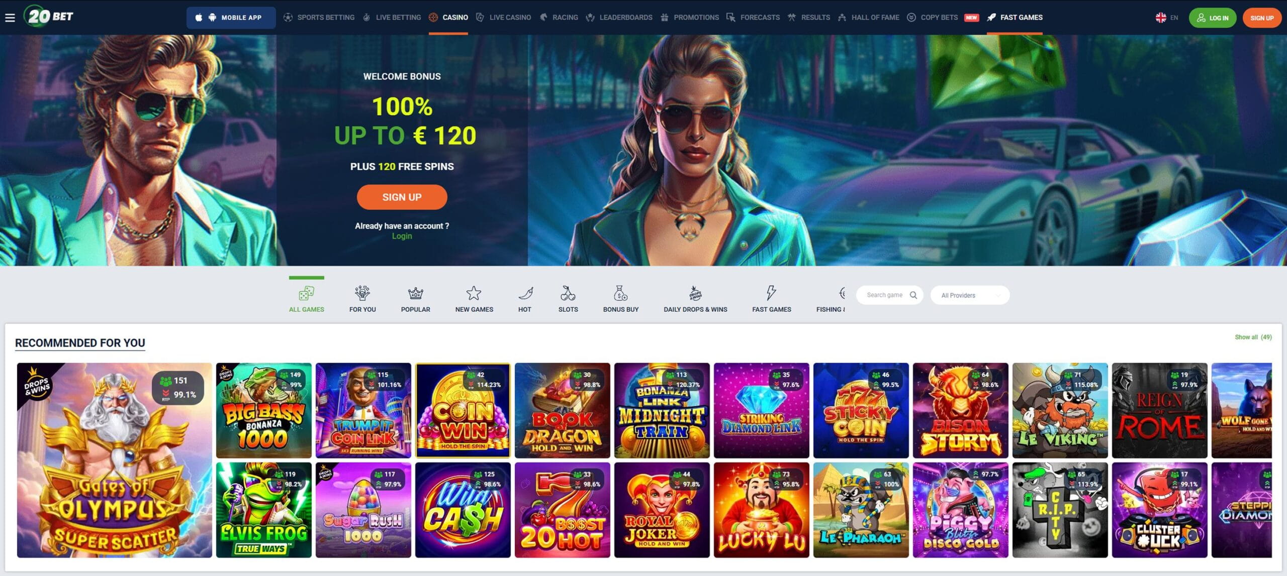 20bet Casino – Opgericht 2020, dubbele licentie en Uncrossable Rush