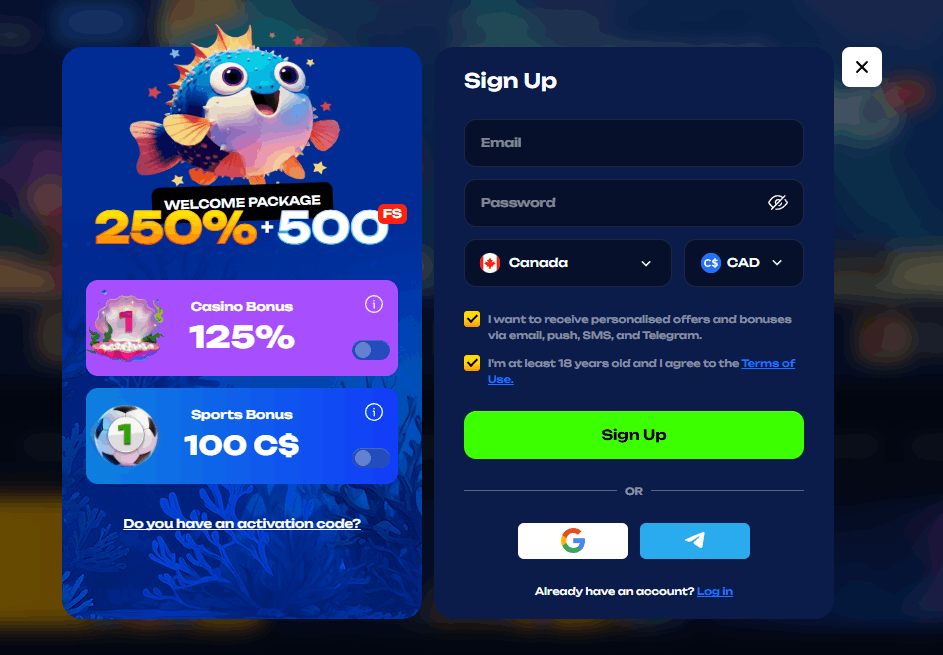 Hoe Registreer je bij Fugu Casino – Stap voor Stap