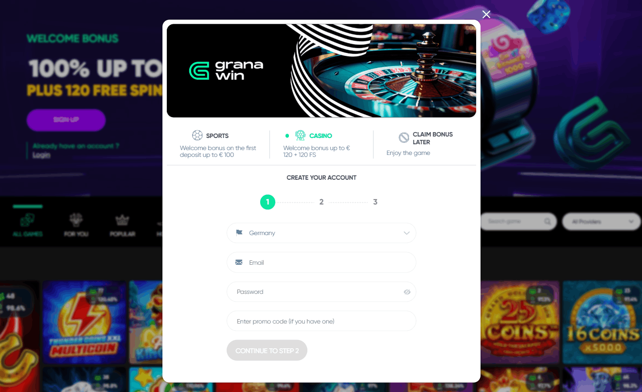 Hoe Registreer je bij Granawin Casino – Stap voor Stap