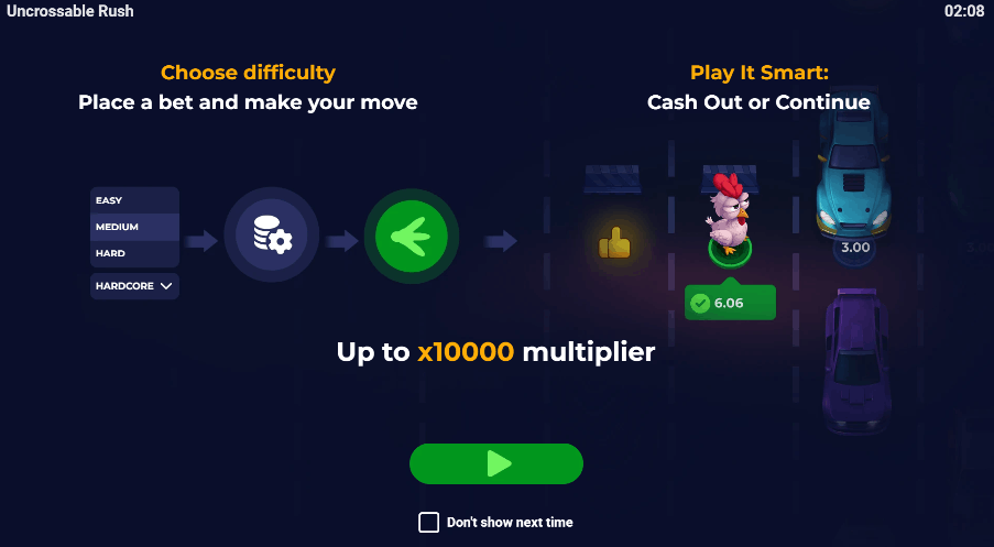 Uncrossable Rush – Spelkenmerken en Mechaniek