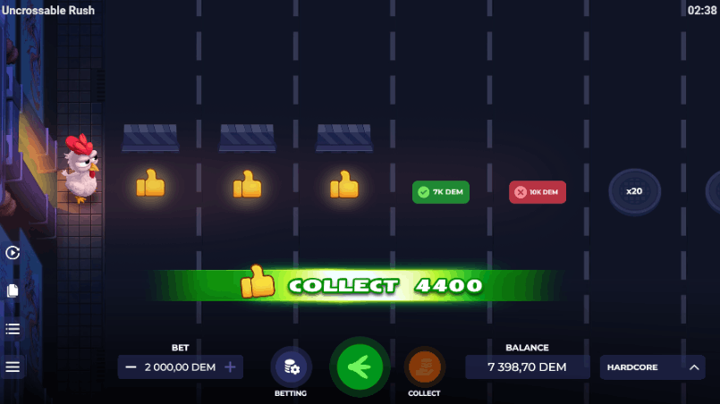 Uncrossable Rush – Veteraan Speler Recensie